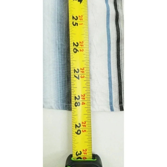 Tommy Bahama Size Small Men's Cotton Silk Blend Hem Logo Tag Stripe Long Sleeve - Picture 9 of 11